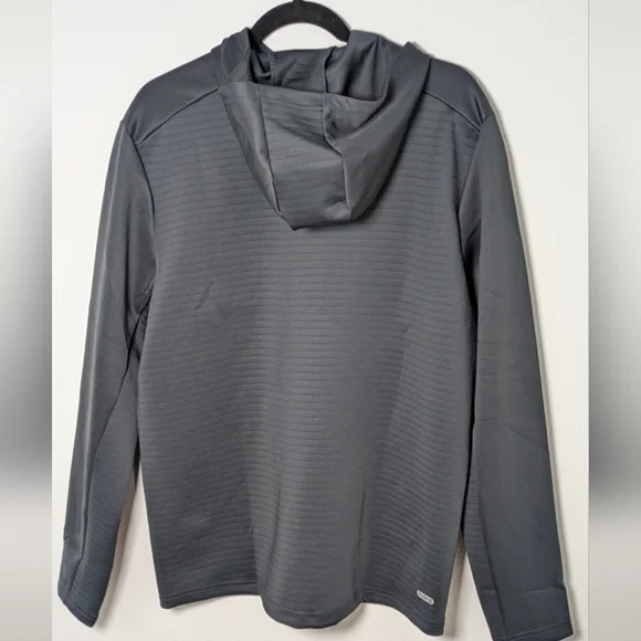 Spyder New Men's Full Zip Hoodie Sweater Gray Size M Pockets Stretchy Activewear - Picture 7 of 12